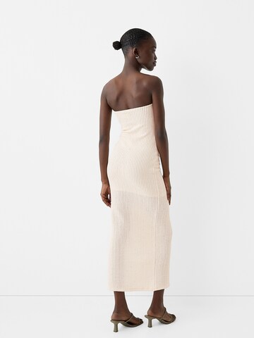 Bershka Knit dress in Yellow