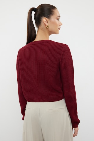 Trendyol - Cárdigan en rojo