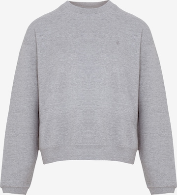 Volcom Athletic Sweatshirt ' STONE HEART UP CREW ' in Grey: front
