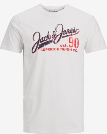 balts JACK & JONES T-Krekls 'Essential': no priekšpuses