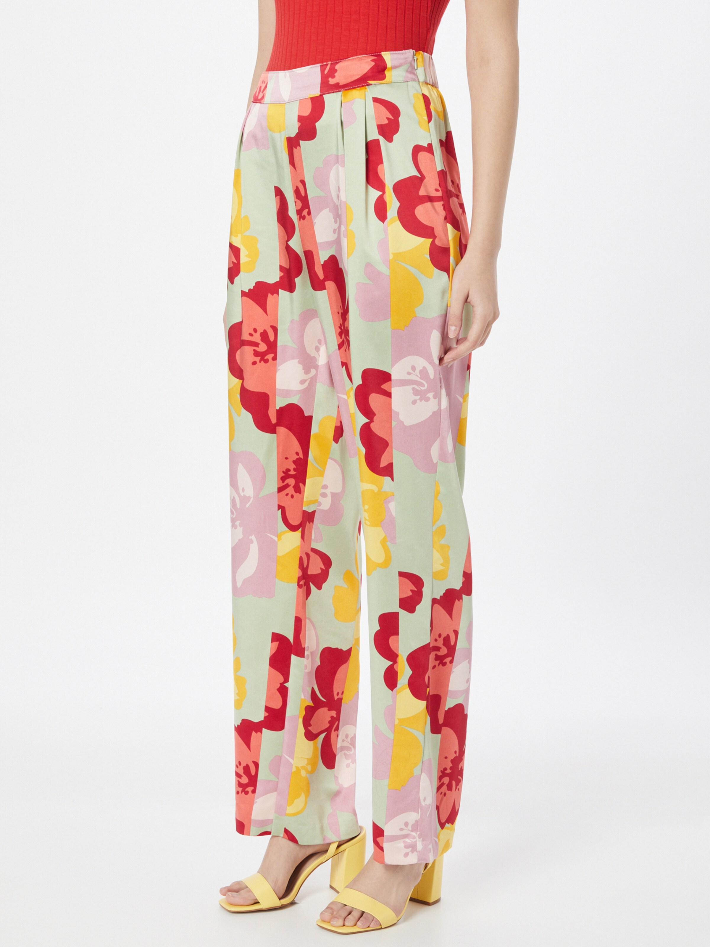 UNITED COLORS OF BENETTON Pantaloni con pieghe in Colori Misti | ABOUT YOU