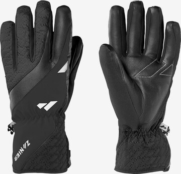 Zanier Full Finger Gloves 'Aurach.GTX' in Black: front