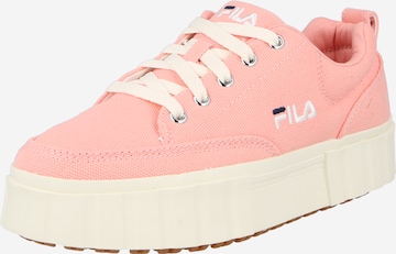 FILA Platform trainers in Orange: front