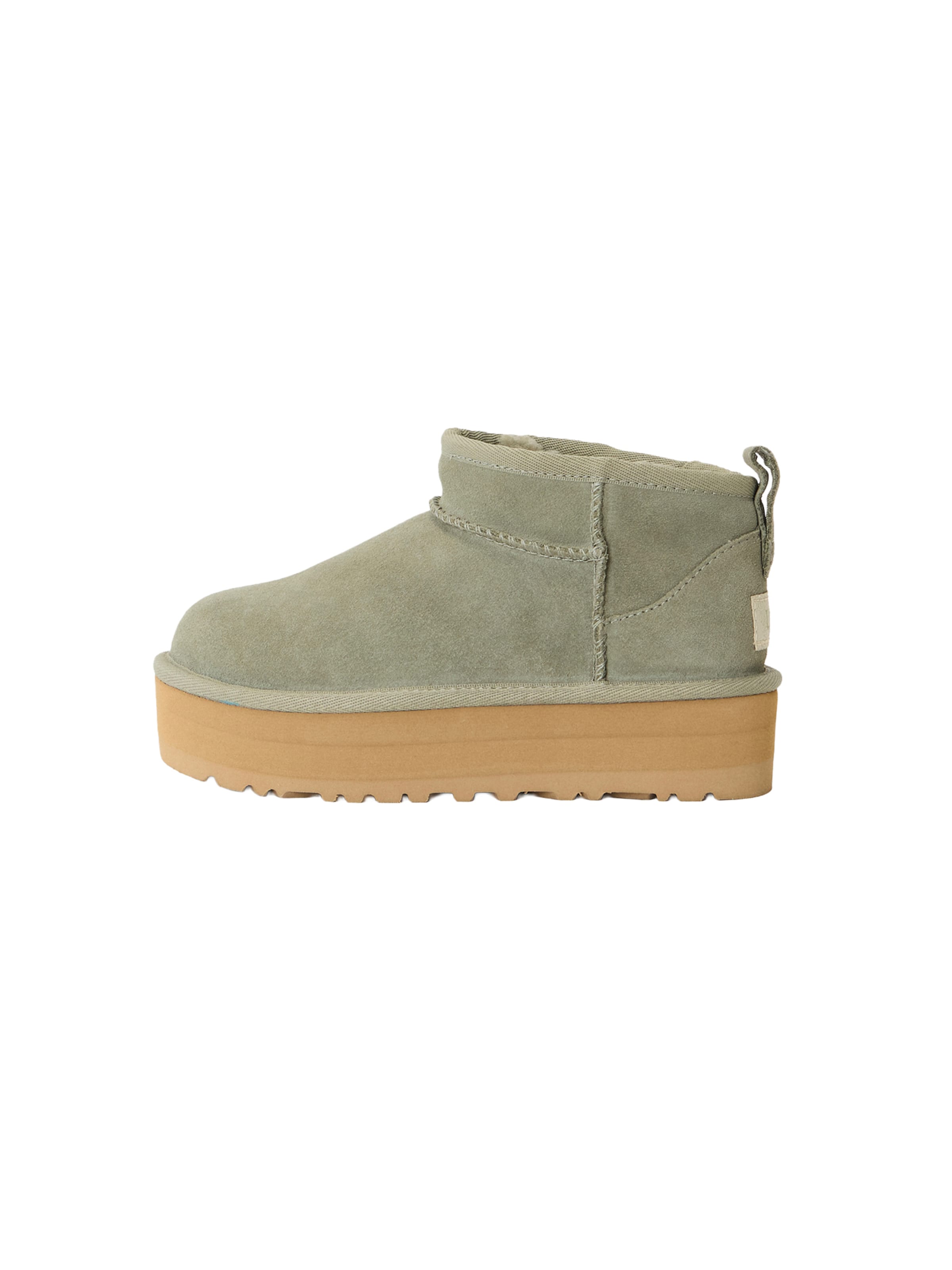 Bottes 'CLASSIC ULTRA MINI' UGG en vert : devant