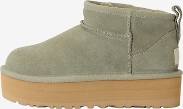 UGG Сапоги 'CLASSIC ULTRA MINI' в Зеленый: спереди