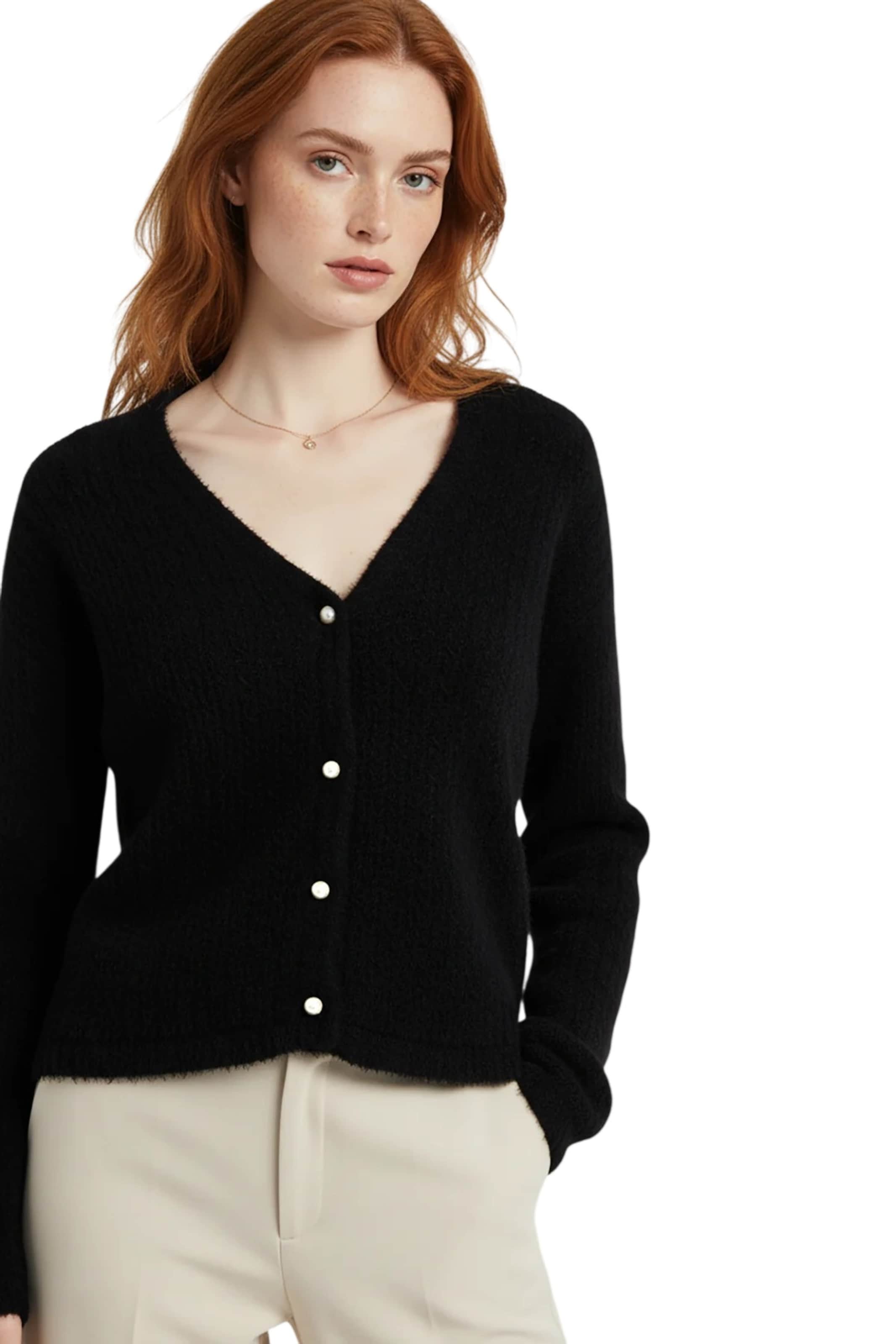 Alexa Dash Knit Cardigan in Black