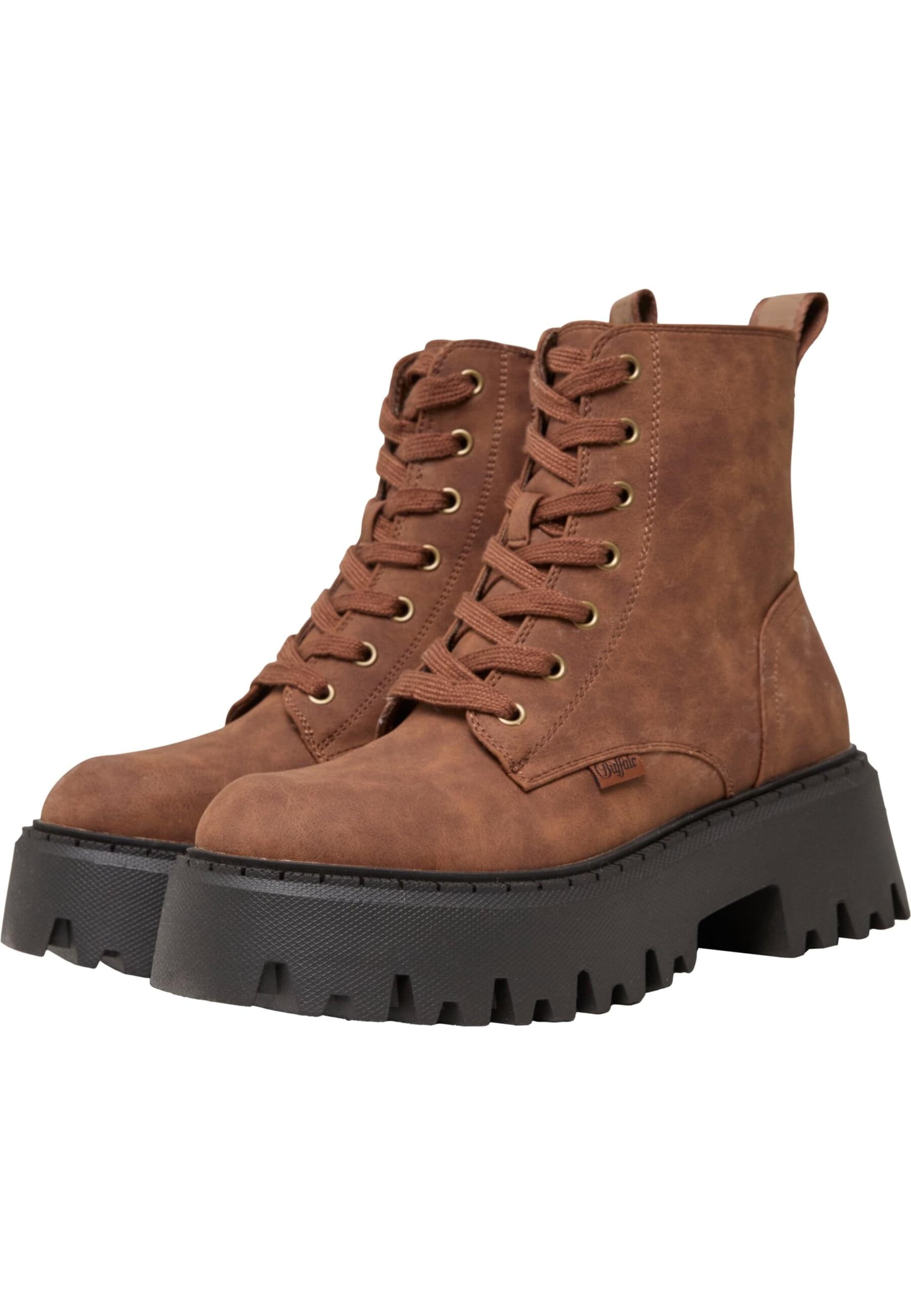 Bottines à lacets 'Aspen' BUFFALO en marron