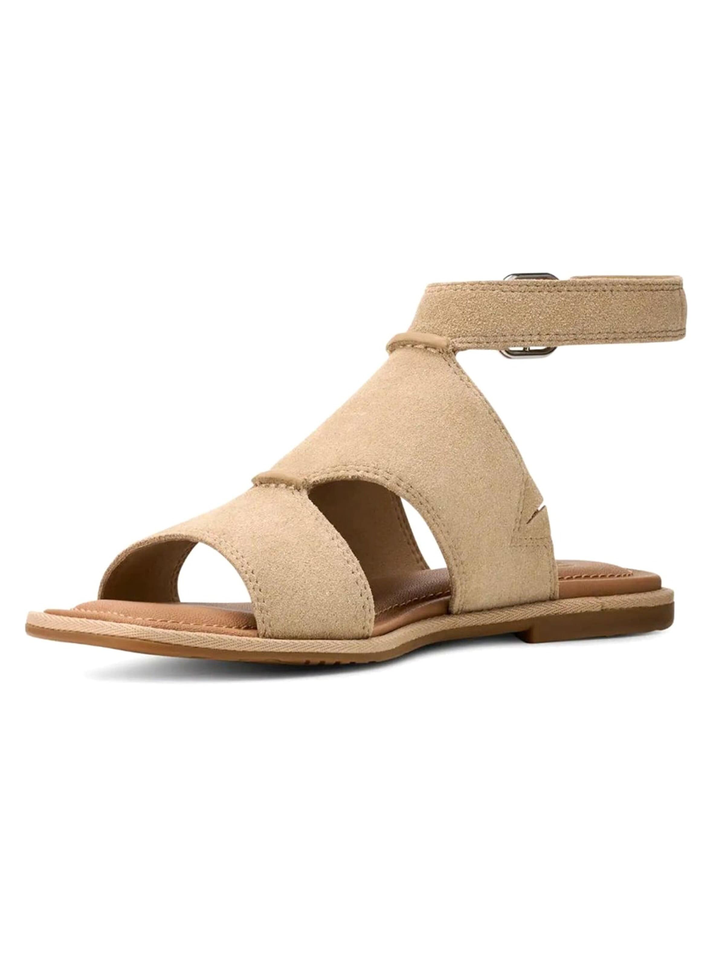 UGG Sandaal '® W DELRAY MUSTARD SEED' in Beige: voorkant