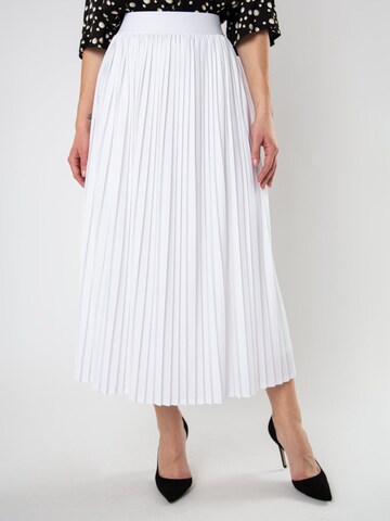 Jupe '7SF003' Quiosque en blanc : devant