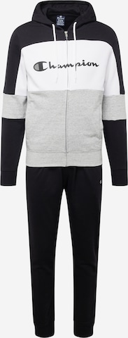 Champion Authentic Athletic Apparel Sports Suit in Black: front