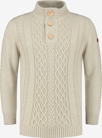 Pull-over 'Falun' Travelin en beige : devant