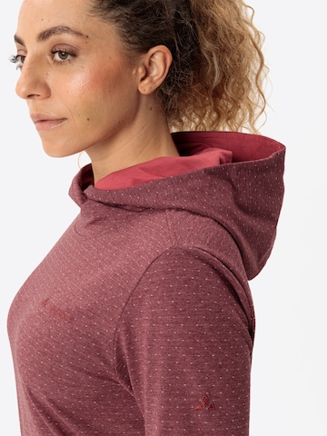 VAUDE Sportief sweatshirt 'Tuenno' in Rood