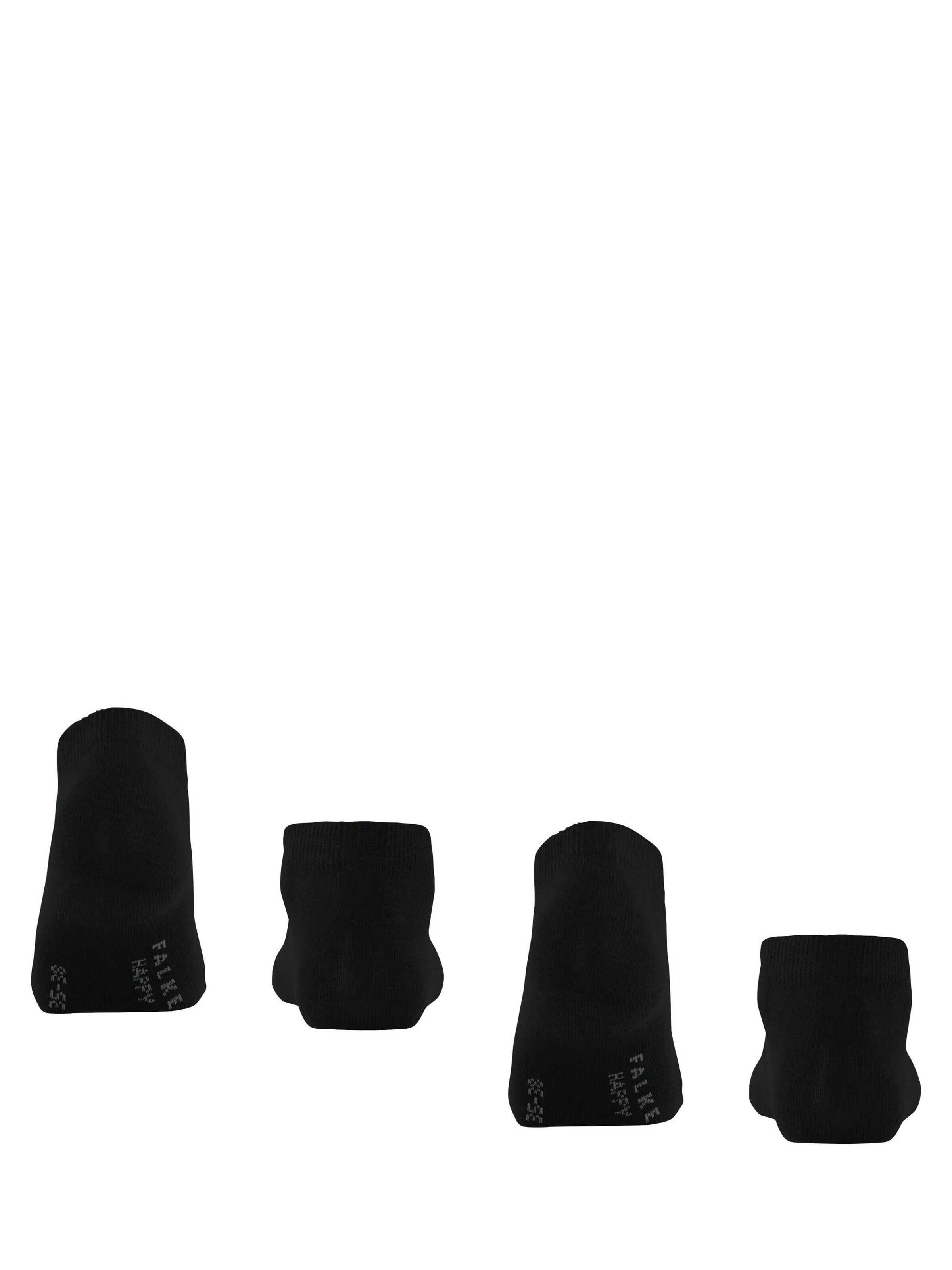 FALKE Füßlinge 'Happy 2-Pack'‌‌‌‌‌‌‌ in Schwarz