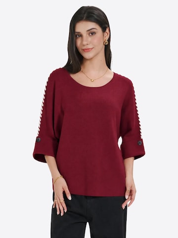 Pull-over Imily Bela en rouge : devant