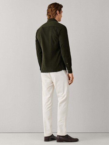 Hackett London Regular fit Overhemd in Groen