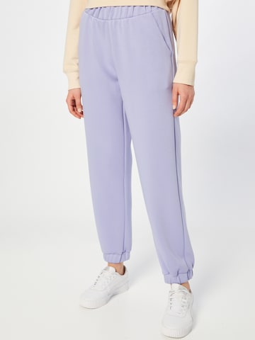 MSCH COPENHAGEN Tapered Broek 'Ima' in Lila: voorkant