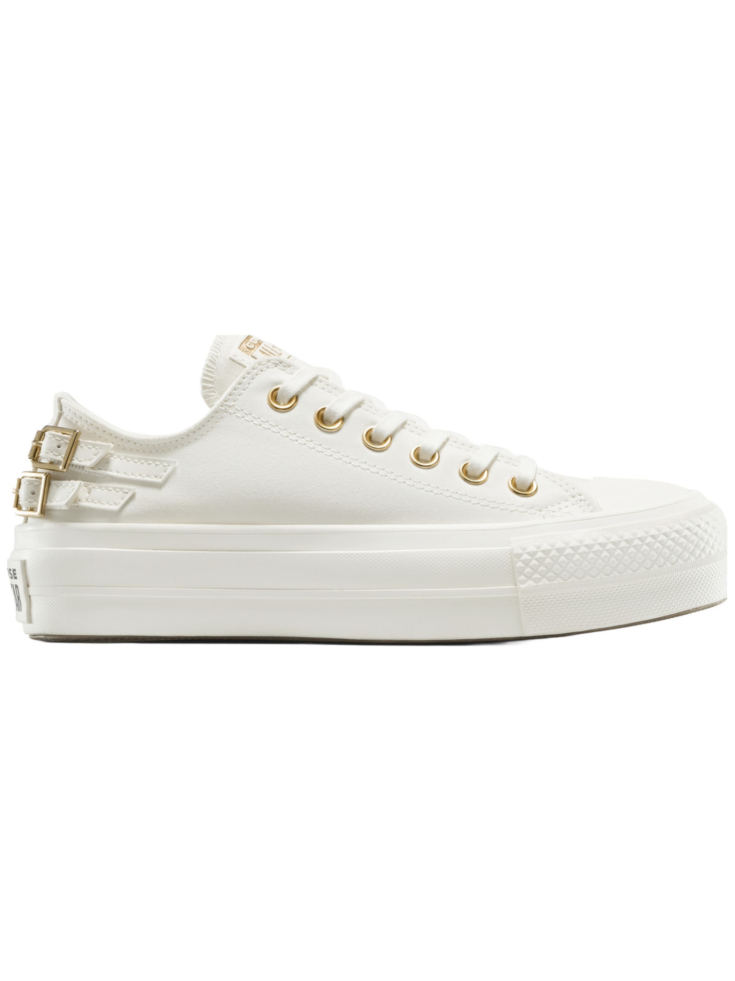 CONVERSE - Zapatillas deportivas bajas 'Converse Chuck Taylor All Star Lift Platform Buckle' en blanco