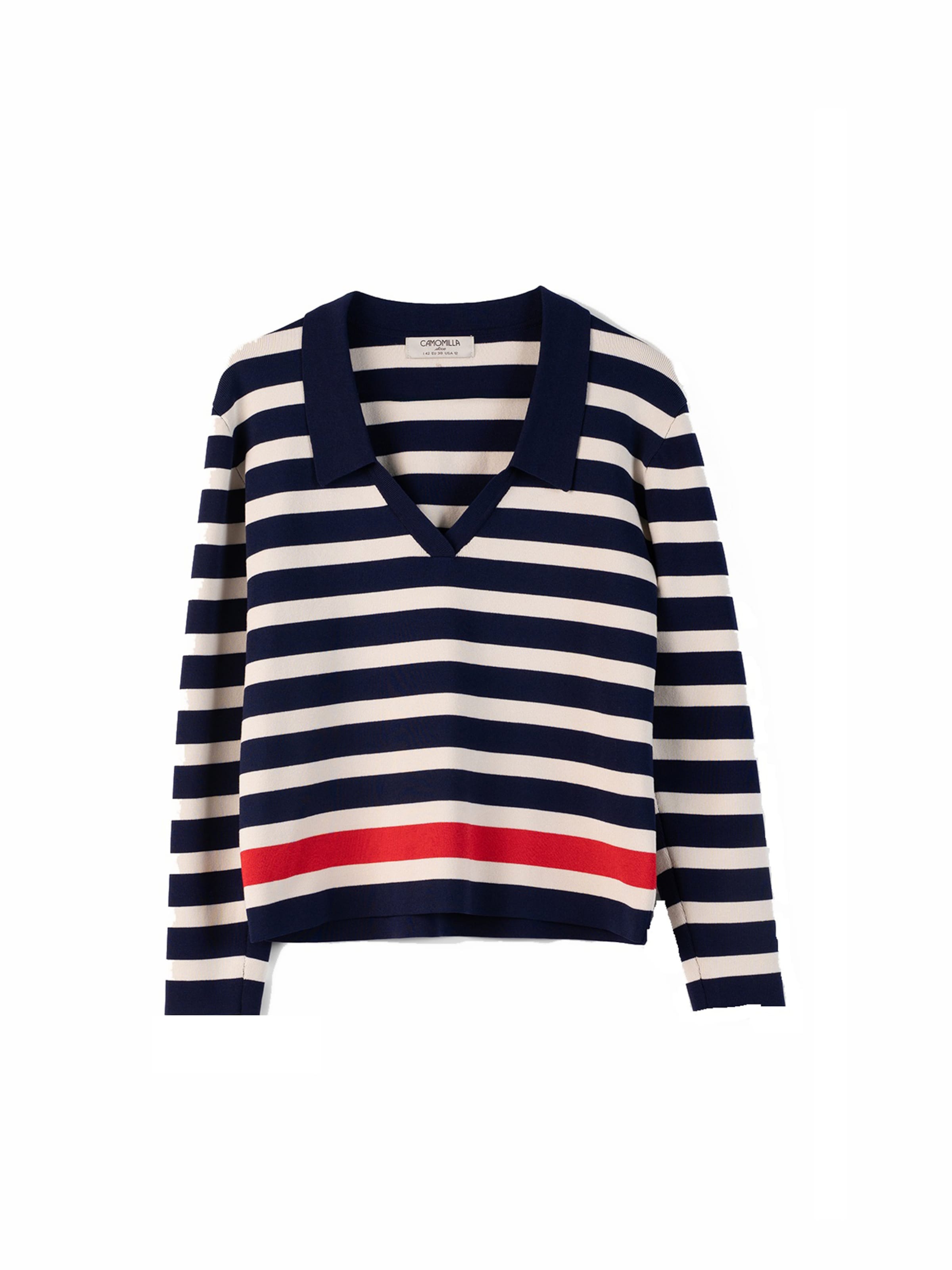 Pull-over 'MIRIAM' Camomilla Italia en bleu : devant