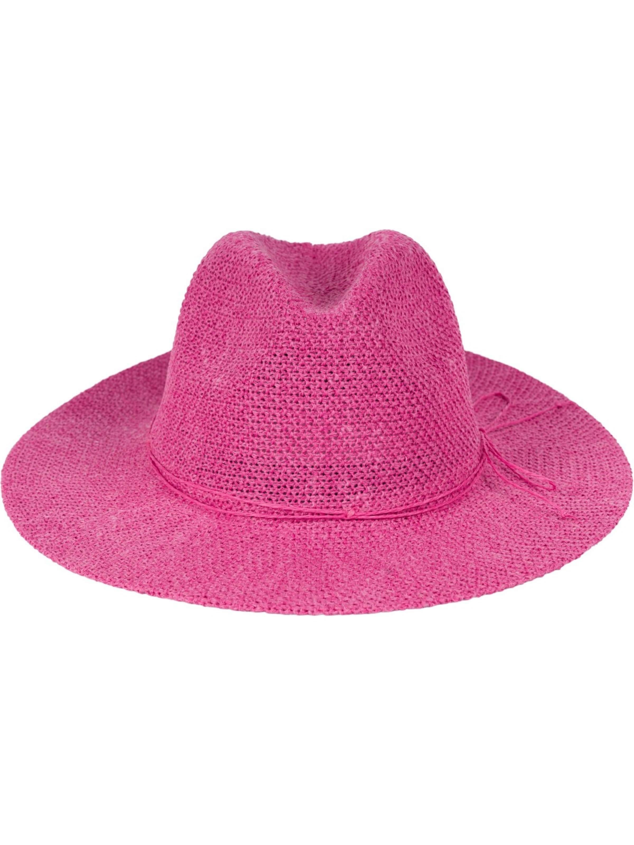 styleBREAKER Hut 'Panama Strohhut'‌ in Pink