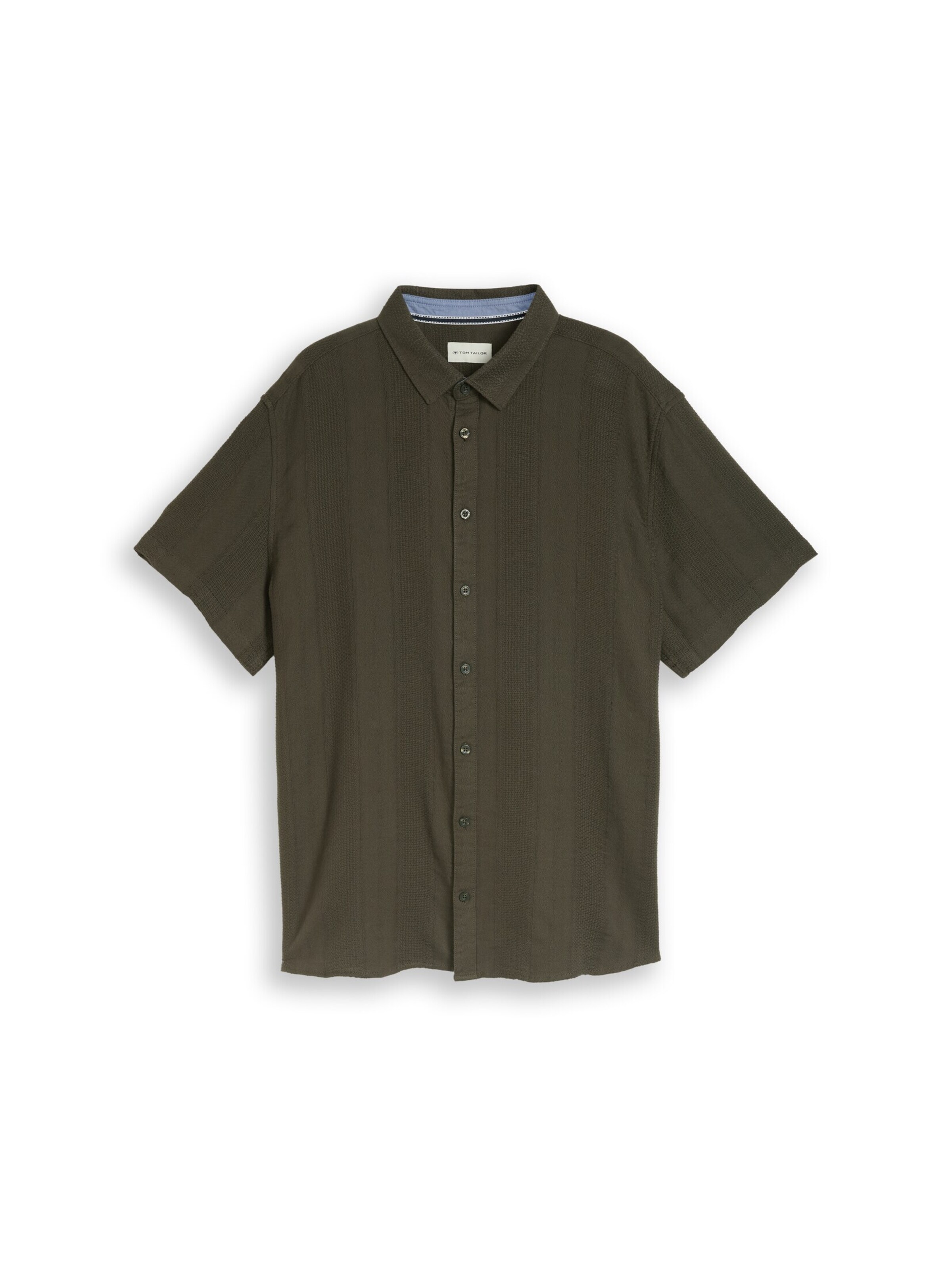TOM TAILOR Men + Regular Fit hemd in Grün: Vorderseite
