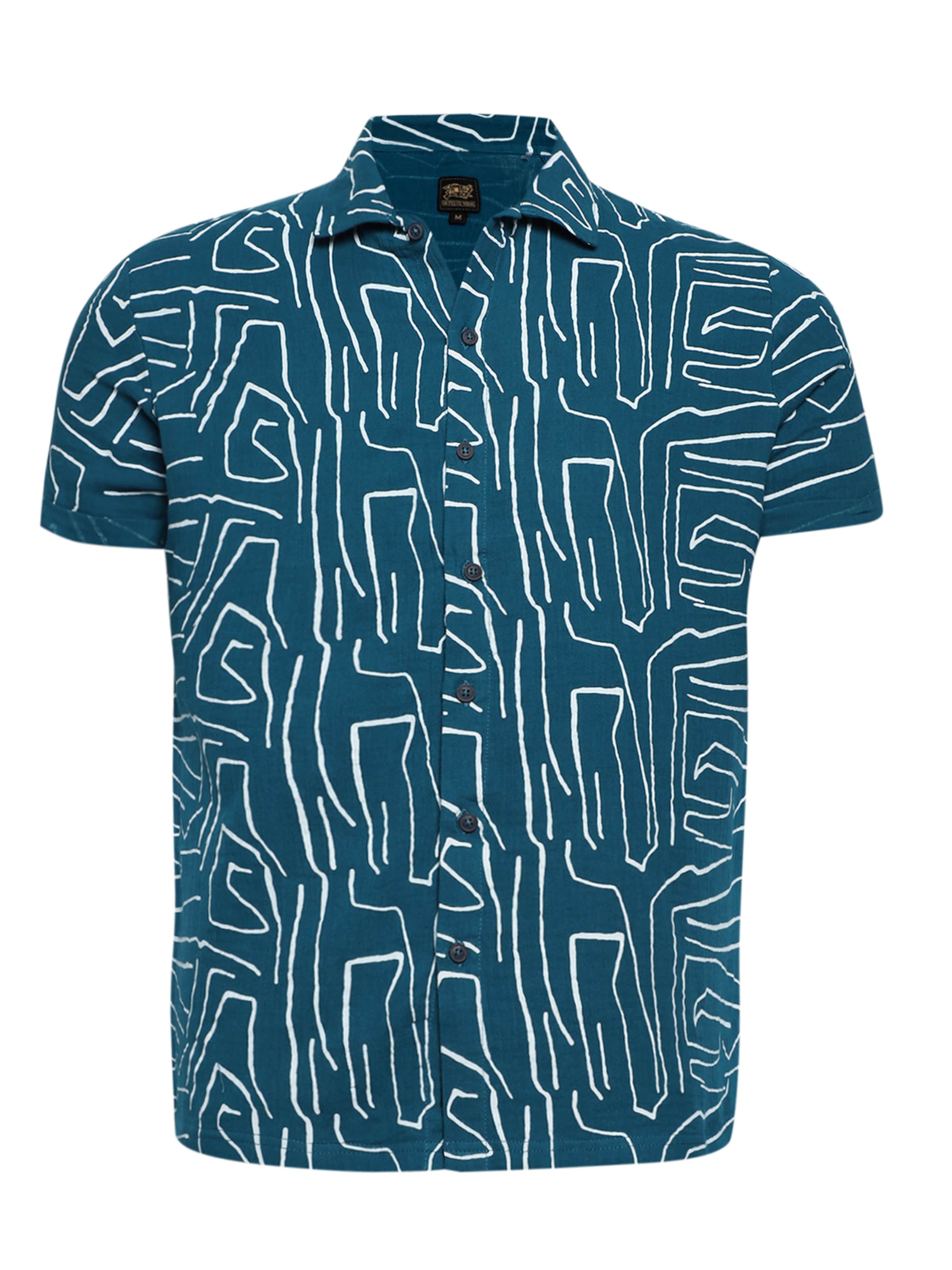 Coupe regular Chemise 'Luis' Campus Sutra en bleu : devant