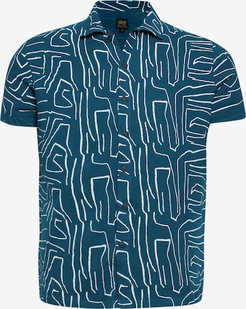 Coupe regular Chemise 'Luis' Campus Sutra en bleu : devant