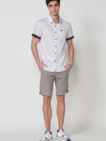 KOROSHI Regular fit Button Up Shirt in White