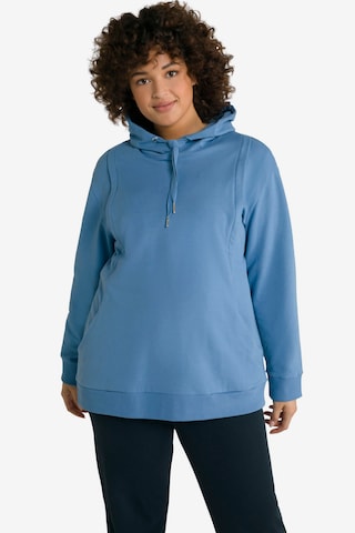 Ulla Popken Sweatshirt in Blauw: voorkant