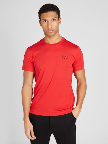 EA7 Emporio Armani Shirt in Red: front