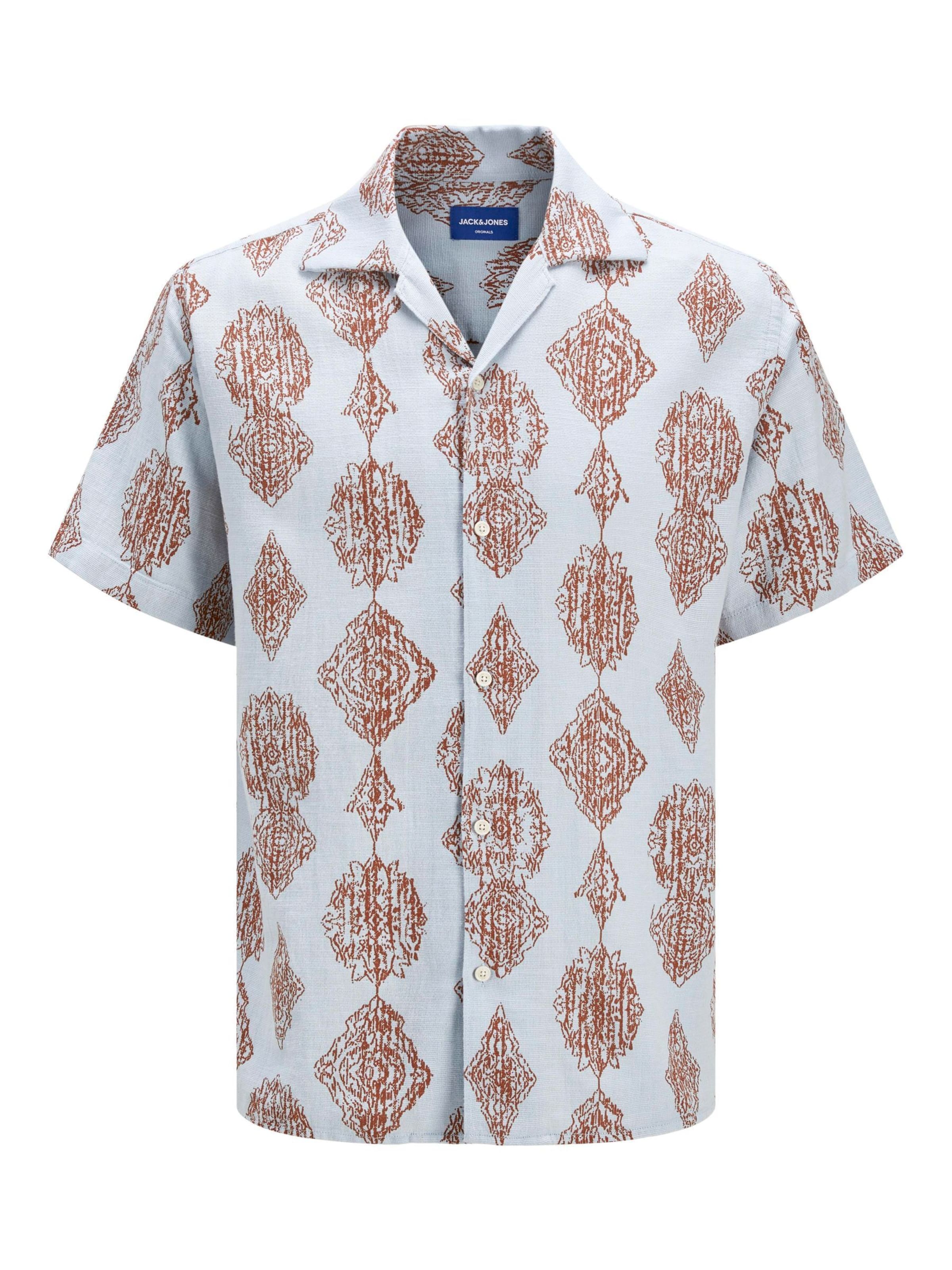 JACK & JONES Hemd 'JORHydra Noto' in Blau: Vorderseite