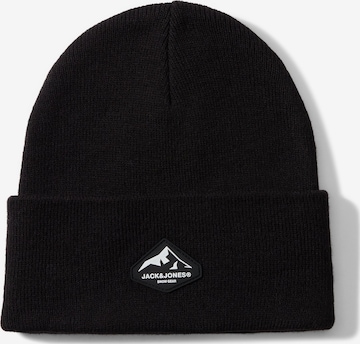 Jack & Jones Junior Čepice 'JACMOUNTAIN' – černá: přední strana