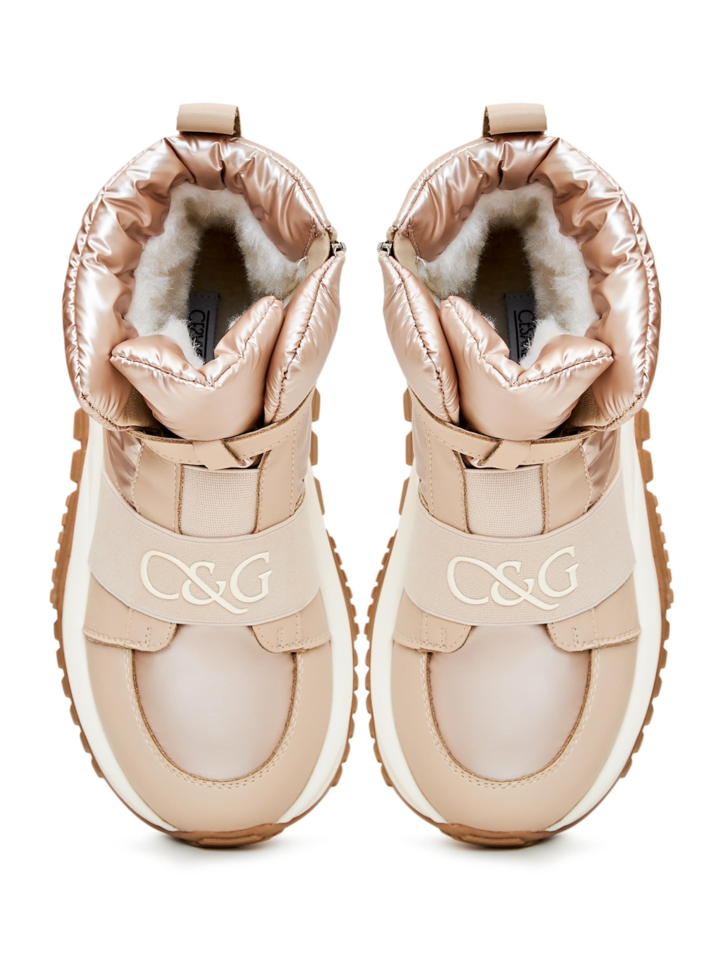CESARE GASPARI Snowboots in Beige
