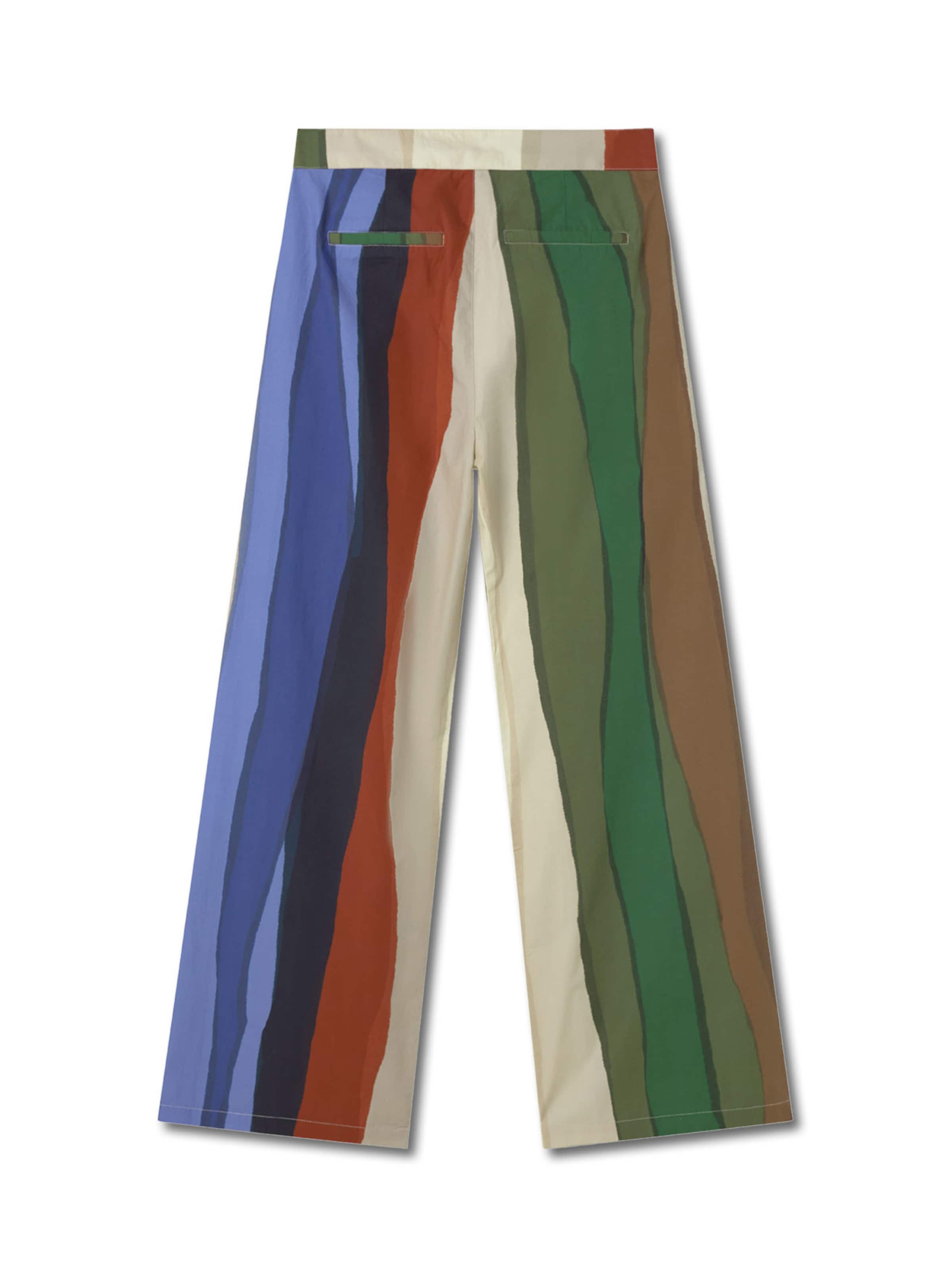 Thinking MU Широка кройка Панталон 'KARINA' в пъстро