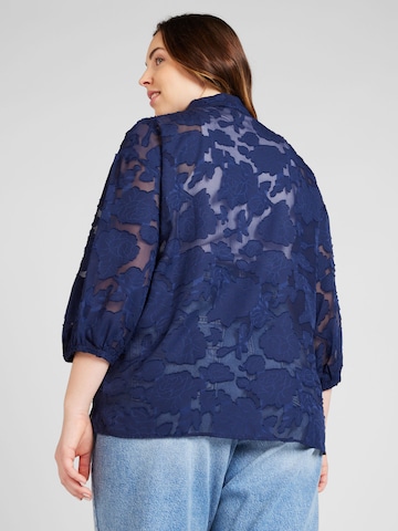 ONLY Carmakoma - Blusa 'DELLAVINE' em azul