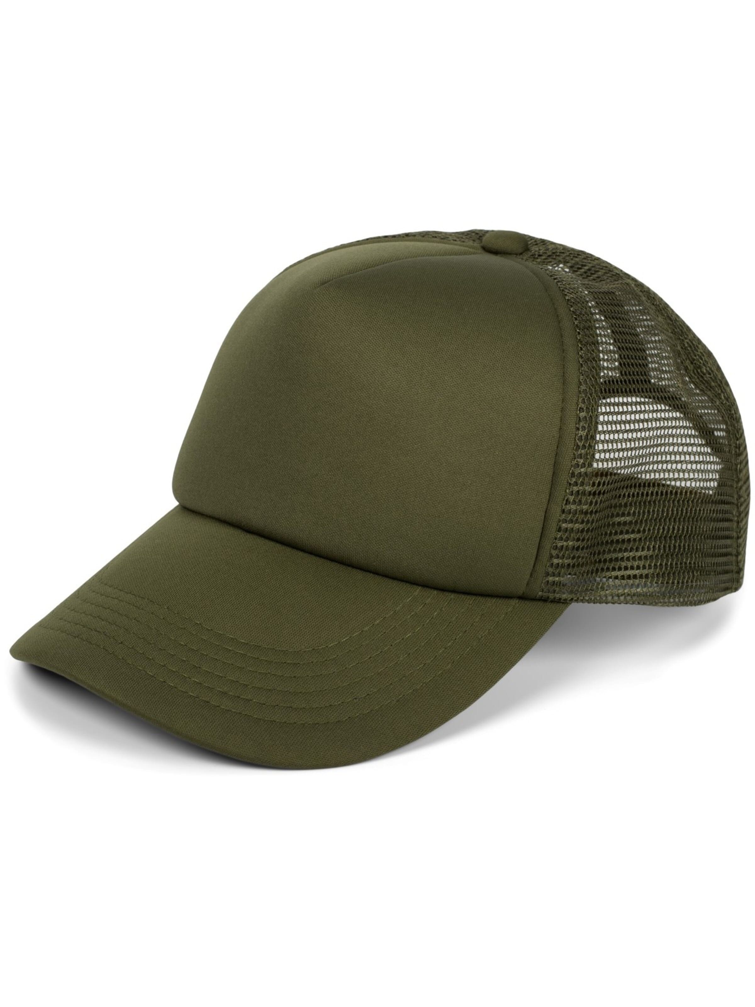 styleBREAKER Cap 'Trucker Cap 5-Panel Mesh' in Green: front