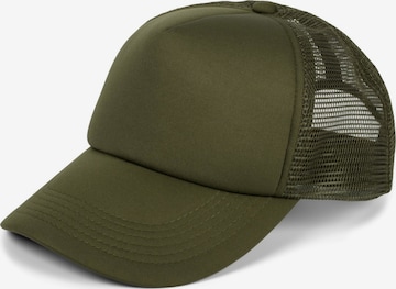 styleBREAKER Cap 'Trucker Cap 5-Panel Mesh' in Green: front
