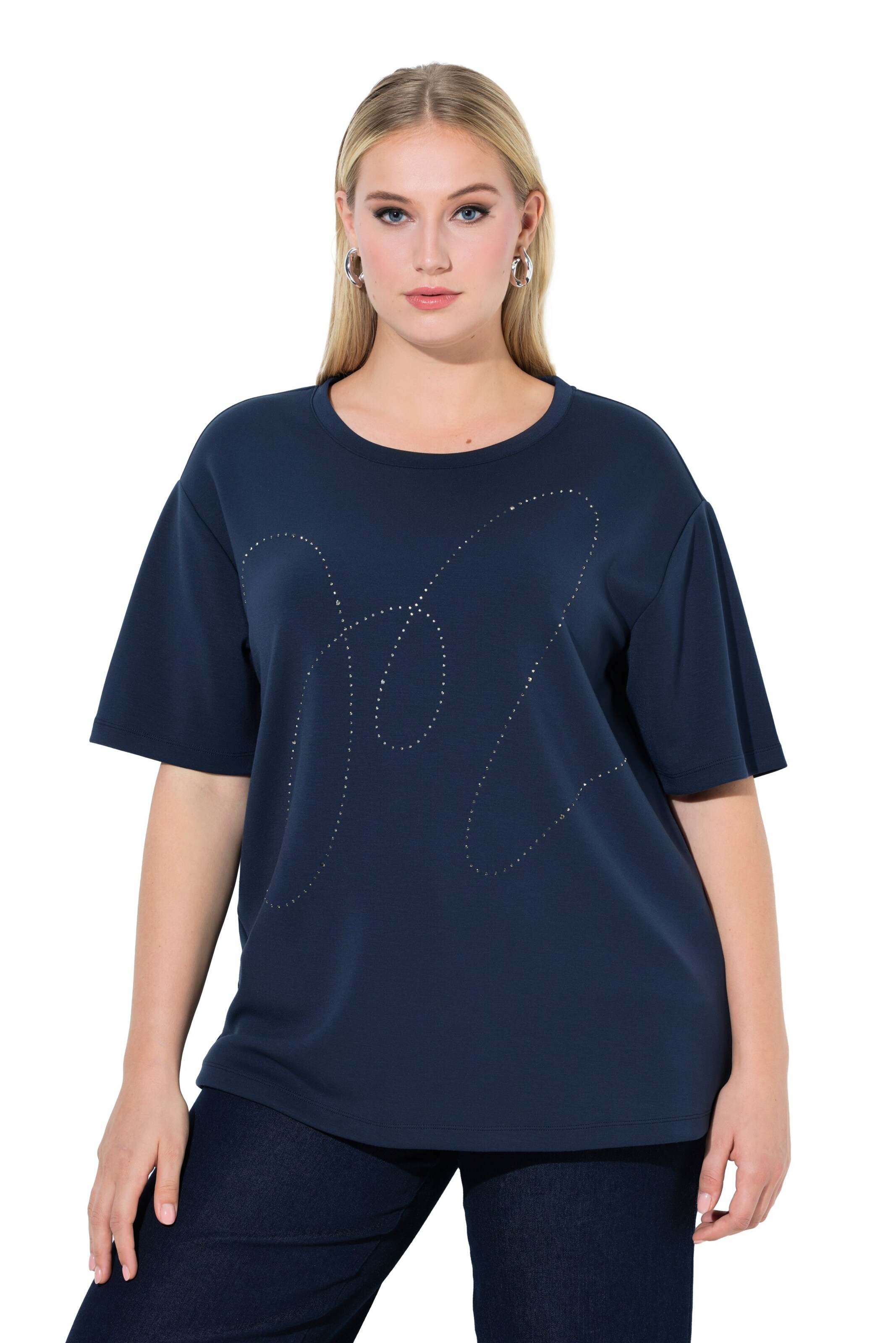 Ulla Popken Shirt in Blauw: voorkant