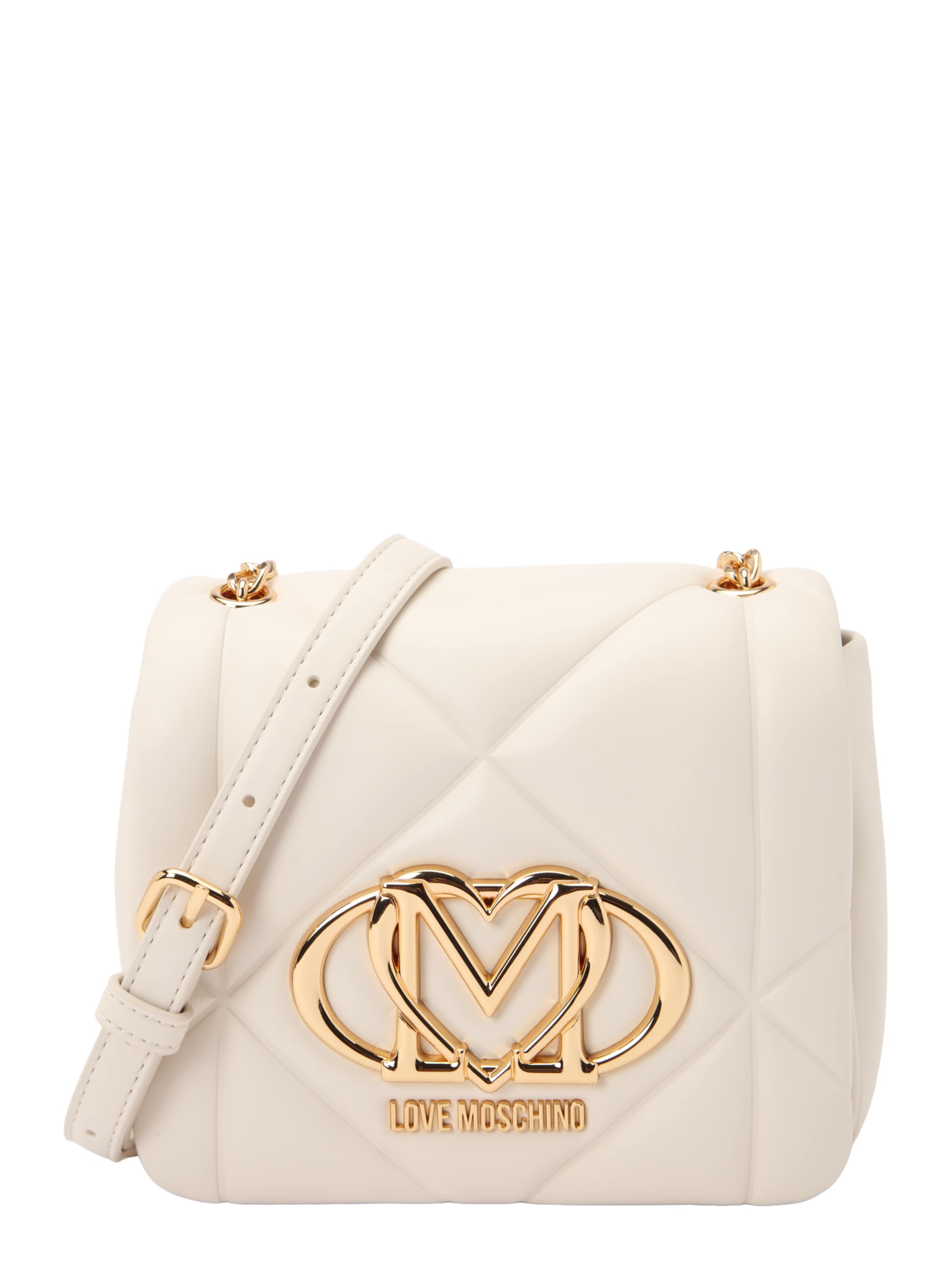 Borsa a tracolla di Love Moschino in beige: frontale
