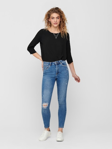 ONLY Slimfit Jeans 'Mila' in Blau