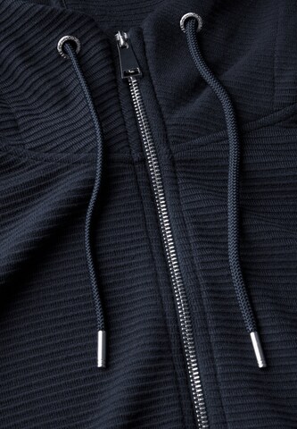 CECIL Sweatjacke mit Struktur in Blau