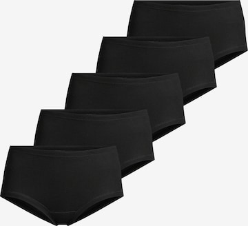 CON-TA Slip 'Feinripp' in Schwarz: Vorderseite