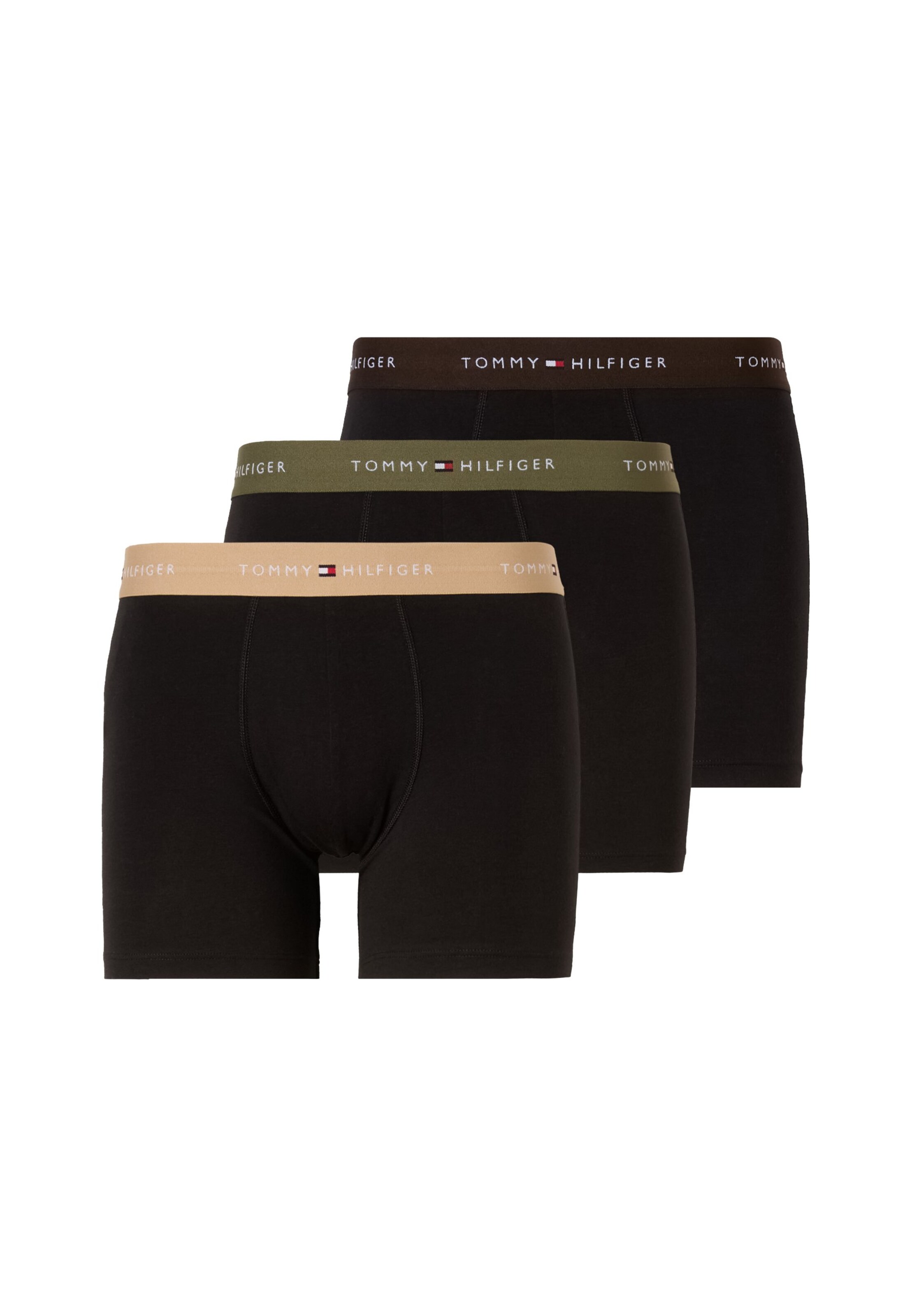 juoda Tommy Hilfiger Underwear Boxer trumpikės 'Essentials': priekis
