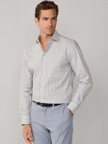 Hackett London Slim Fit Hemd in Grau