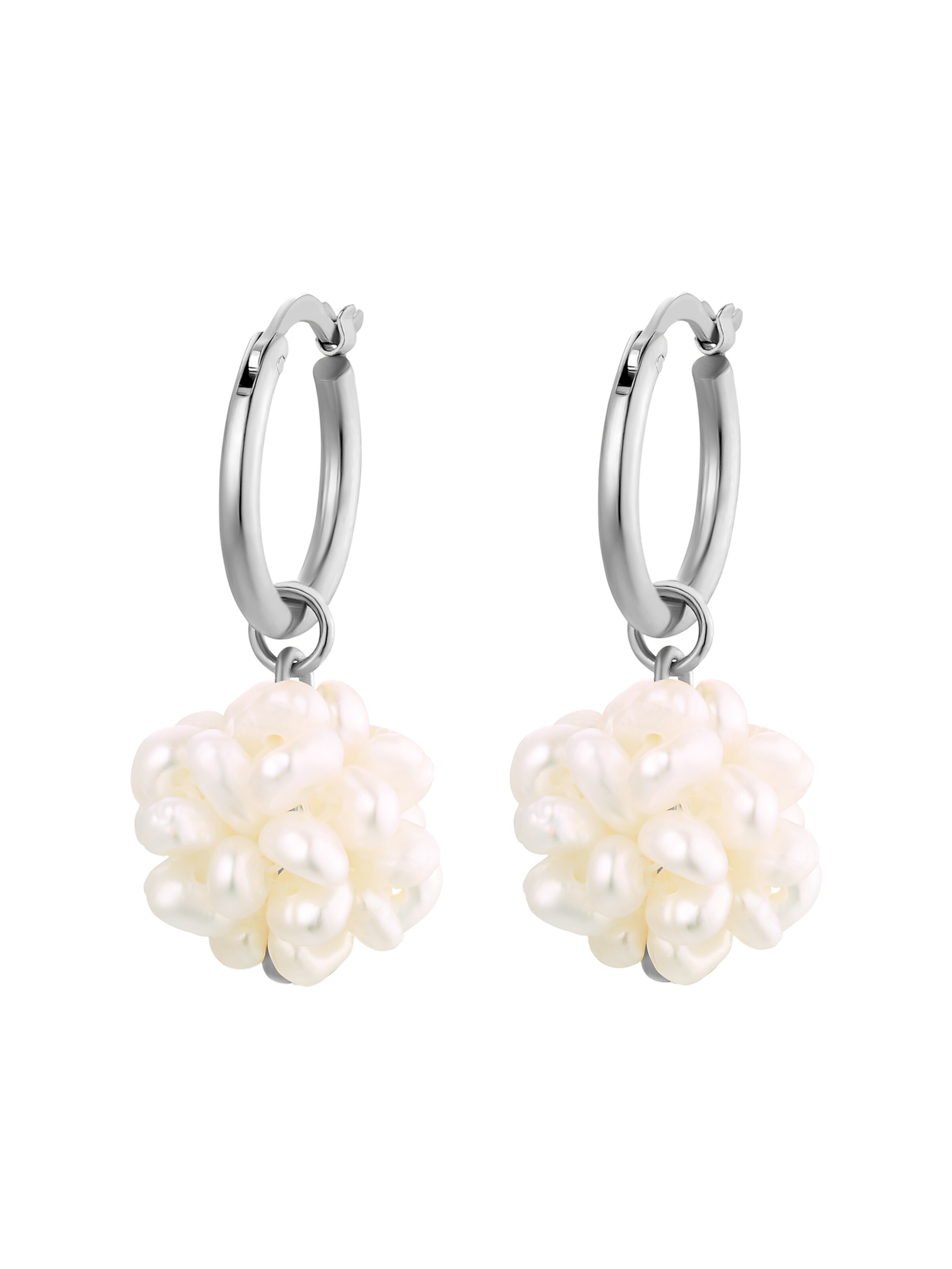 Boucles d'oreilles 'Gloria' Heideman en argent : devant