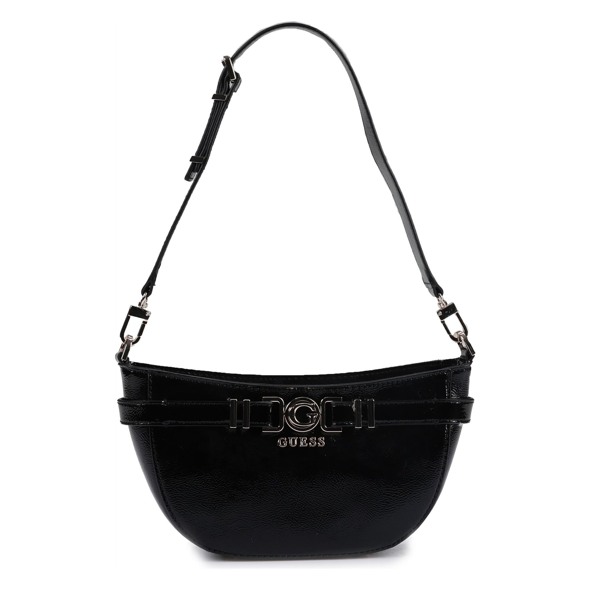 Borsa a spalla 'Cirene' di GUESS in nero: frontale