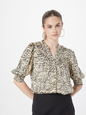 BRUUNS BAZAAR Blouse 'Acacia Licys' in Beige: front