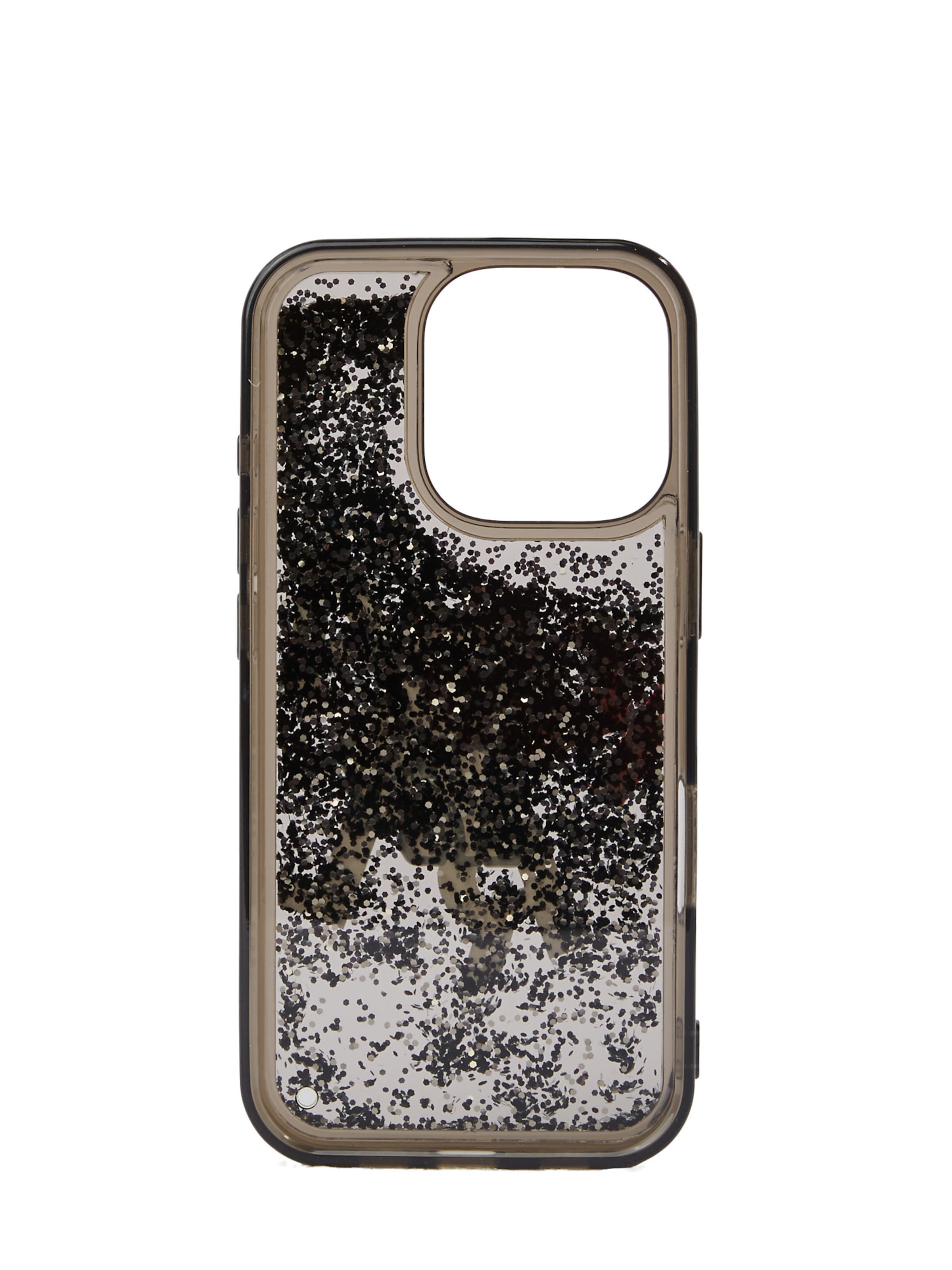 Karl Lagerfeld Калъф за смартфон 'iPhone 16 Pro' в черно