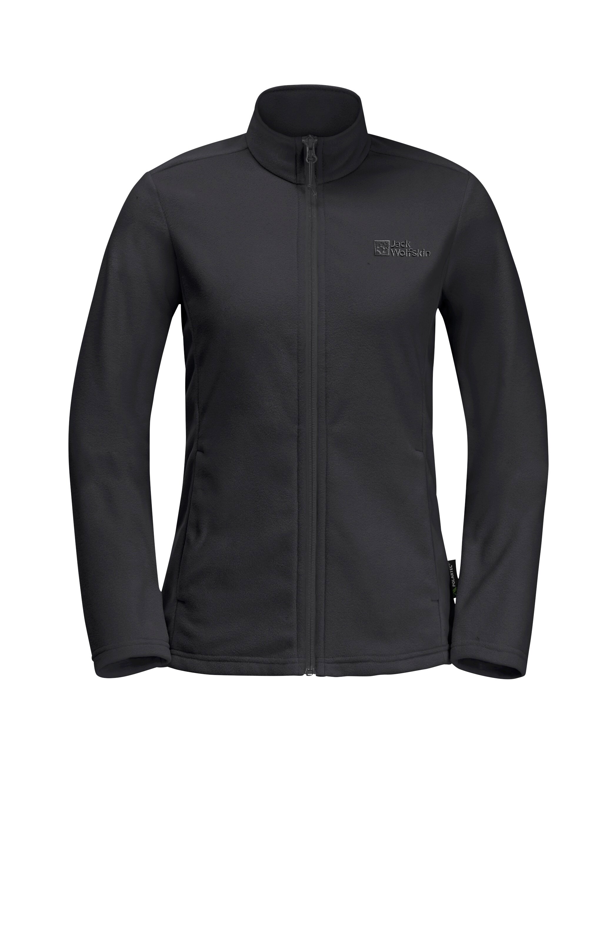 JACK WOLFSKIN Funktionsfleecejacke 'Taunus' in Schwarz: Vorderseite