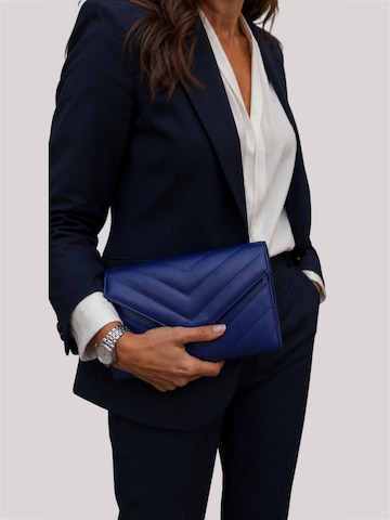 Sellenes Clutch 'Val Blue Silver Clutch' in Blue