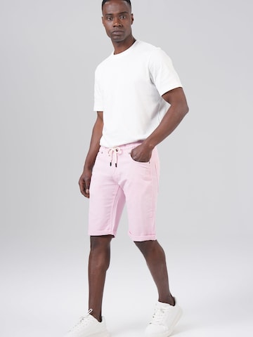 M.O.D MIRACLE OF DENIM Trousers in Pink: front